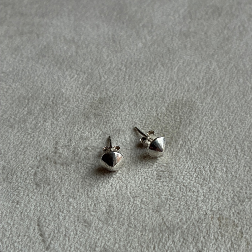 Chic Silver Cone Earrings